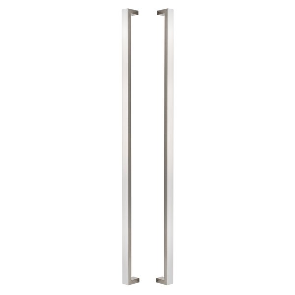 Sure-Loc Hardware Sure-Loc Hardware 48 Square Long Door Pull, Double-Sided, Satin Stainless PL-2SQ48 32D